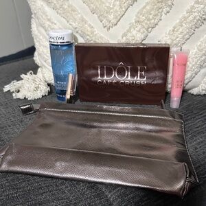 Lancome Idole Cafe Crush Set with Pink Gloss and Blue Cleanser